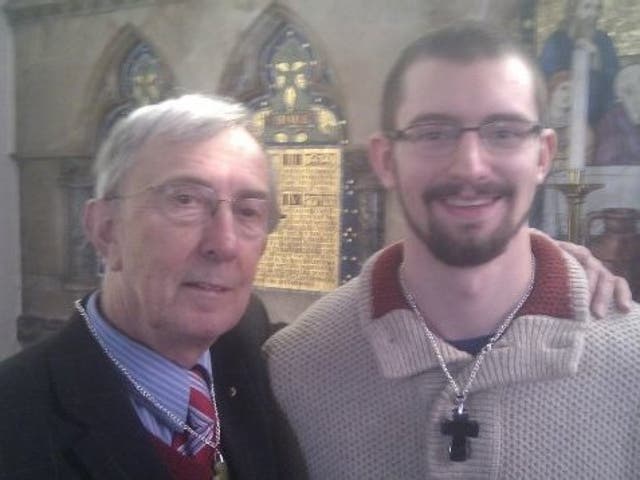 Peter Farqhuar (left) with his partner and killer Benjamin Field