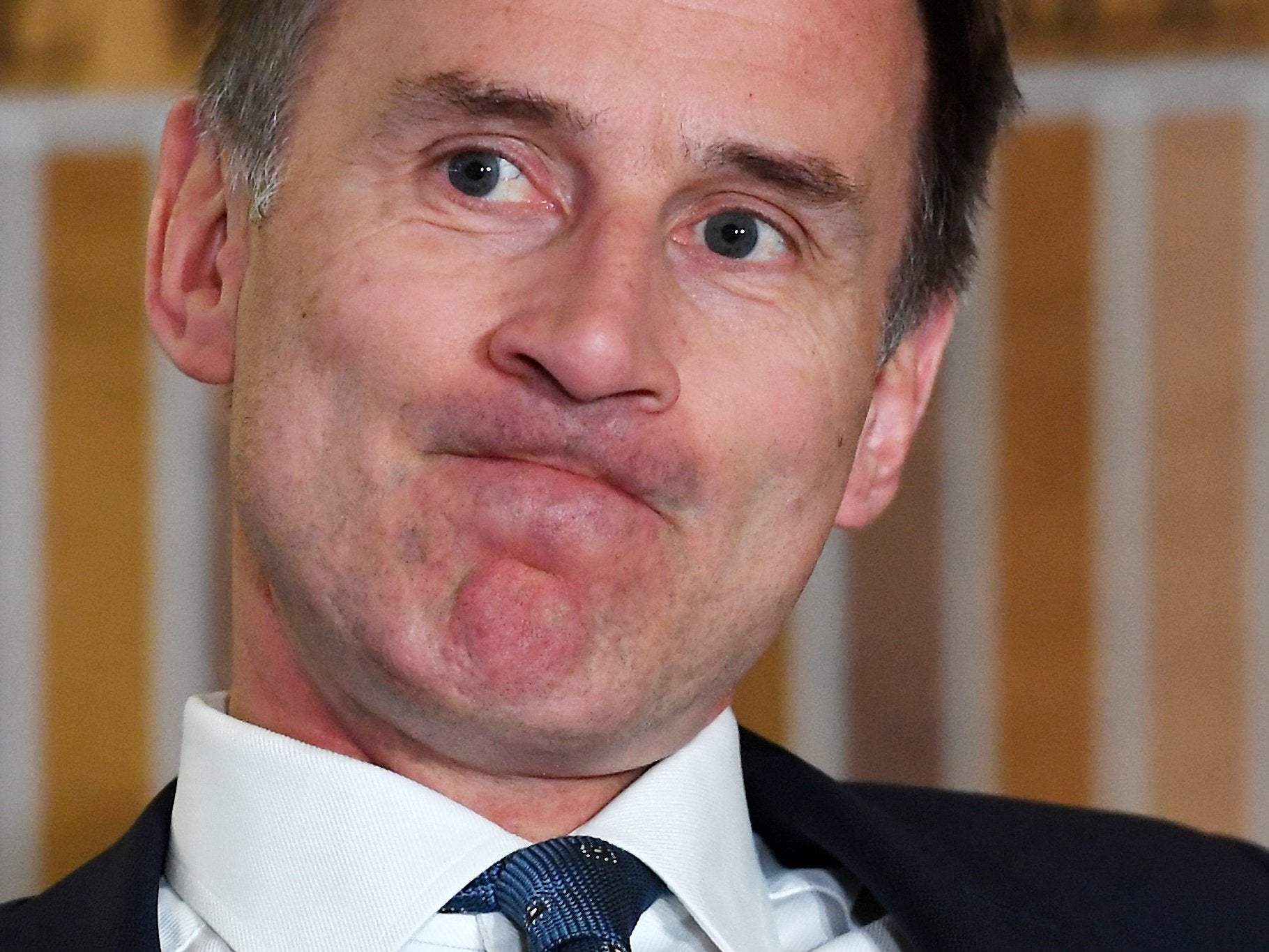 On the surface – and with Hunt, is there anything else? – he would appear to be alarmingly confused
