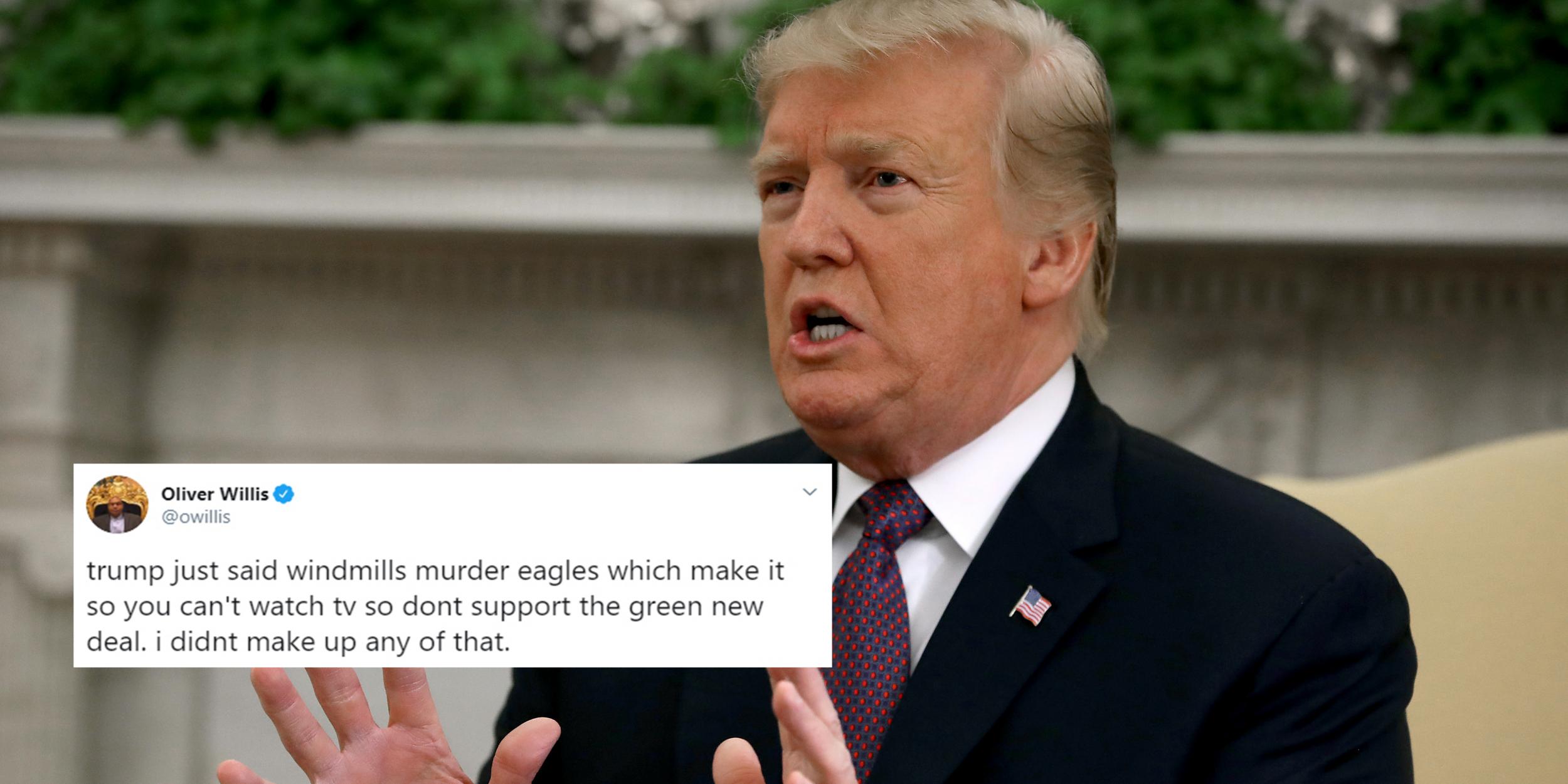 Trump says wind turbines are killing bald eagles – here’s why he’s