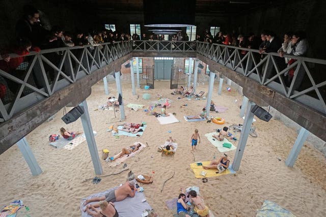 The Lithuanian Pavilion, ‘Sun & Sea (Marina)’ of artists Lina Lapelyte, Vaiva Grainyte and Rugile Narzdziukaite