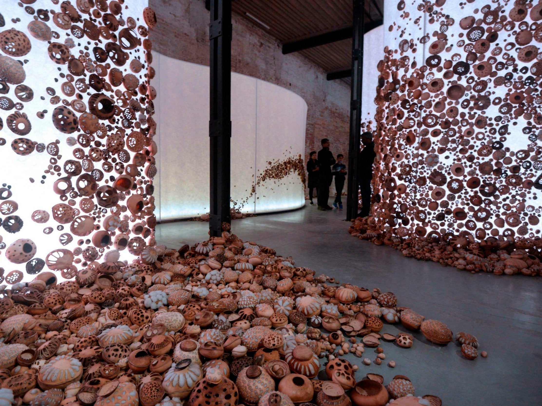 ‘After Illusion’ by Zahran Al Ghamdi is shown at the Saudi Arabia pavilion