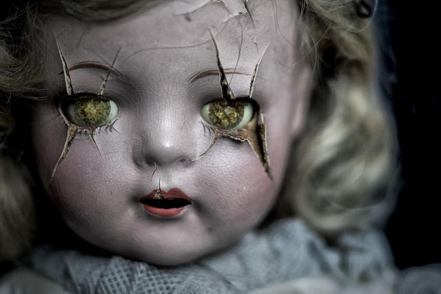 ‘The dolls that I think most trigger a reaction are the real baby dolls, which are made to look almost completely lifelike apart from their stillness’