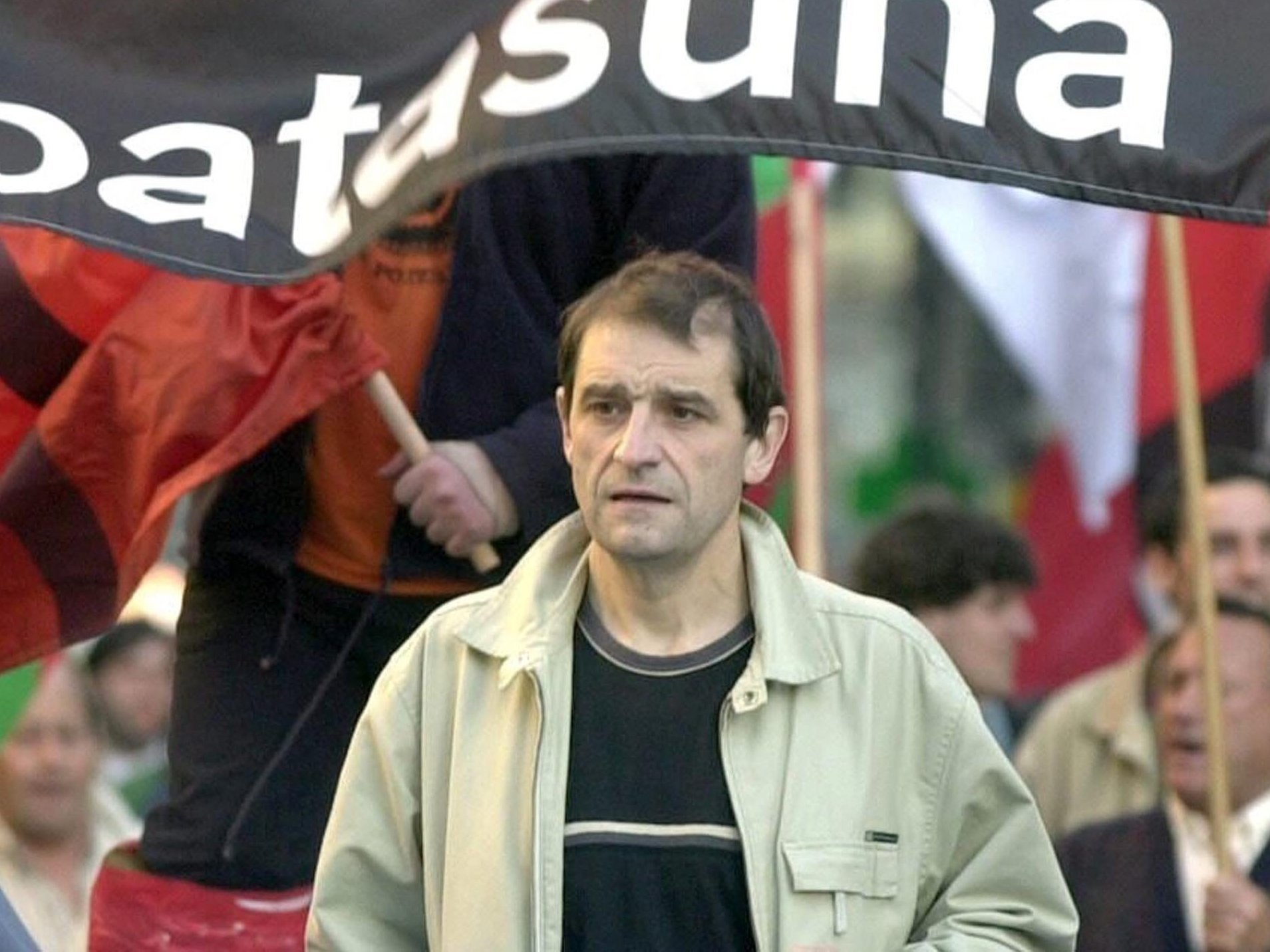 Josu Ternera in 2002. He has been a fugitive for 17 years