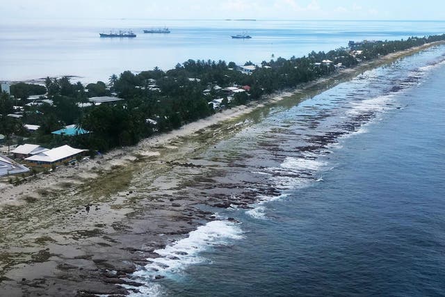 The tiny archipelago Tuvalu is among the Pacific island nations facing an "existential threat" from climate change