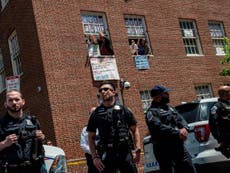 US police 'forcibly remove' protesters from Venezuela embassy