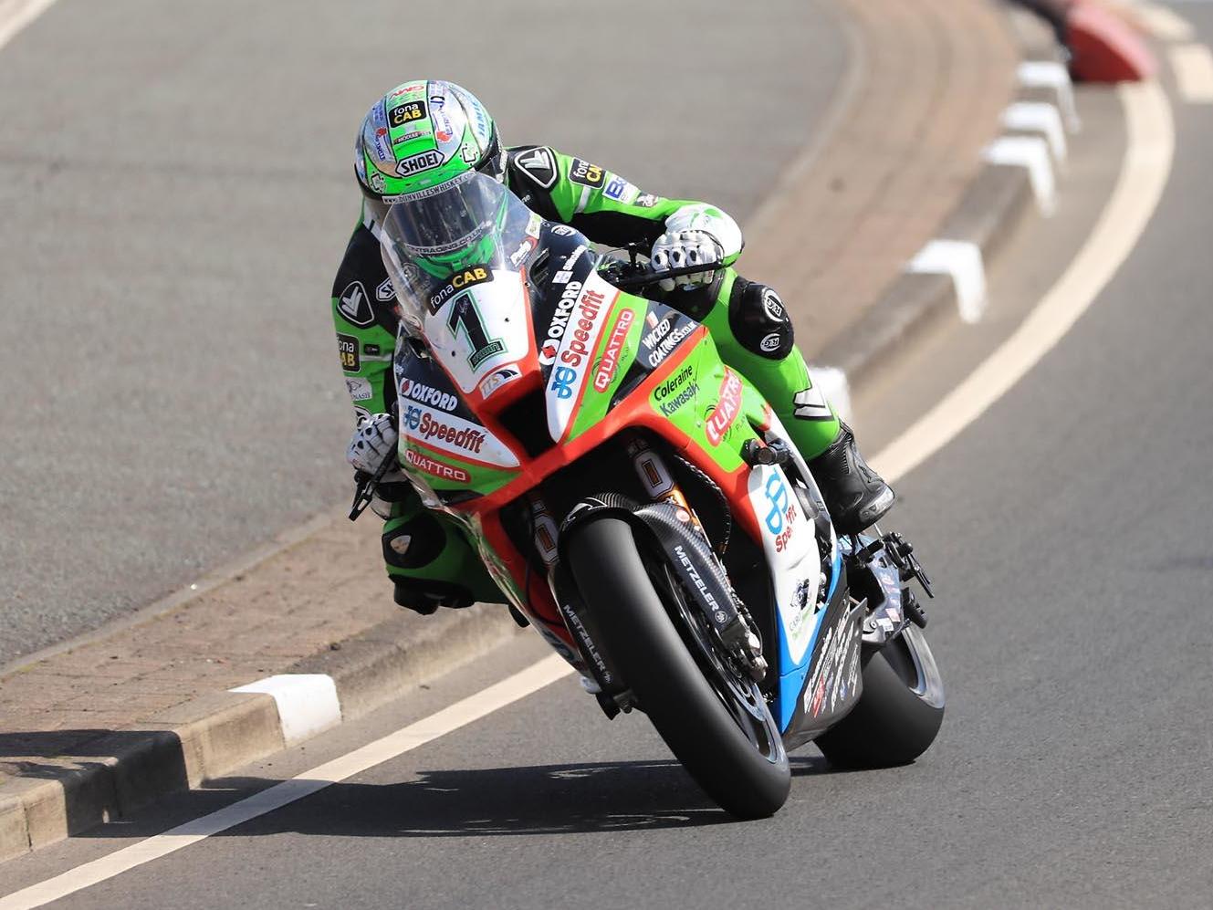Glenn Irwin took pole position for the North West 200 superbike races