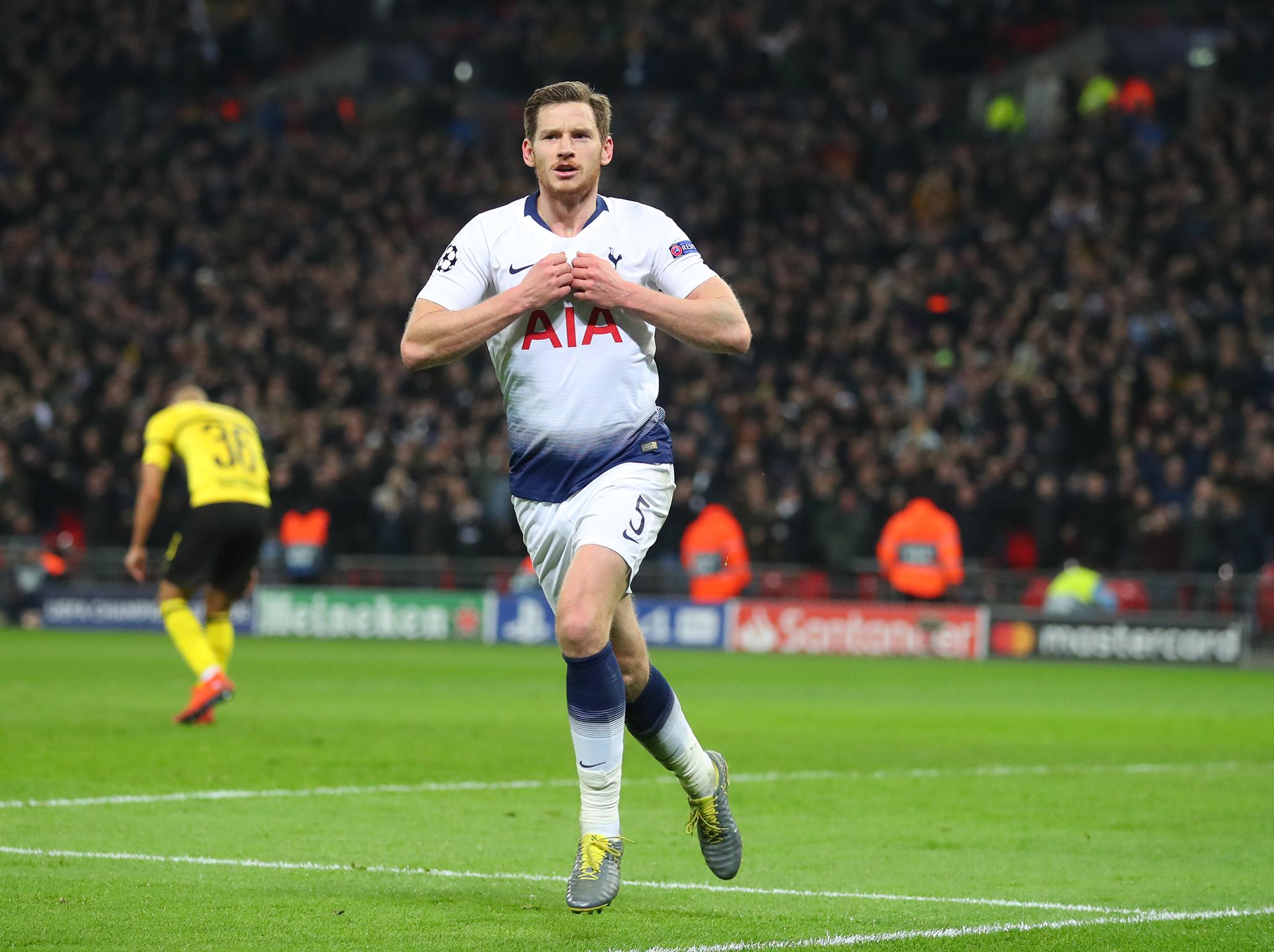 Jan Vertonghen has been at Spurs since 2012 (Getty)