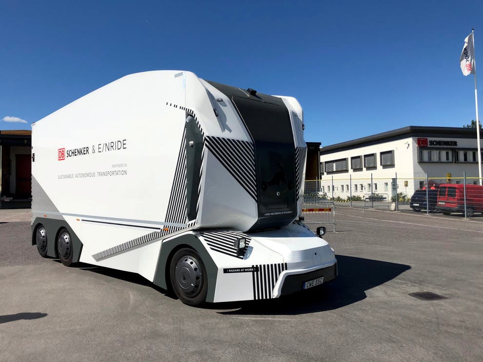 Driverless electric lorries begin deliveries in Sweden The