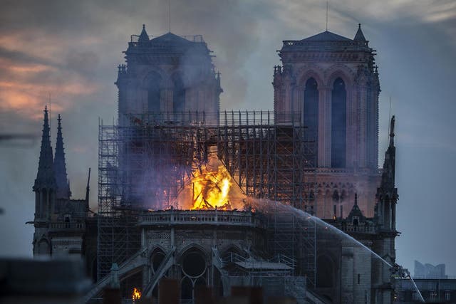 Notre Dame caught fire on 15 April