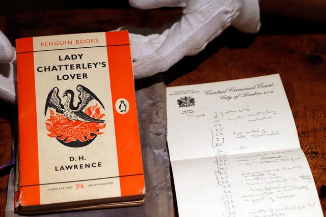 A copy of D.H Lawrence's book 'Lady Chatterley's Lover' that was the judge's personal version used in the infamous 1960 obscenity trial