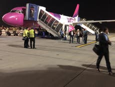 Brawl erupts on Wizz Air plane after drunk tourist refuses to sit down