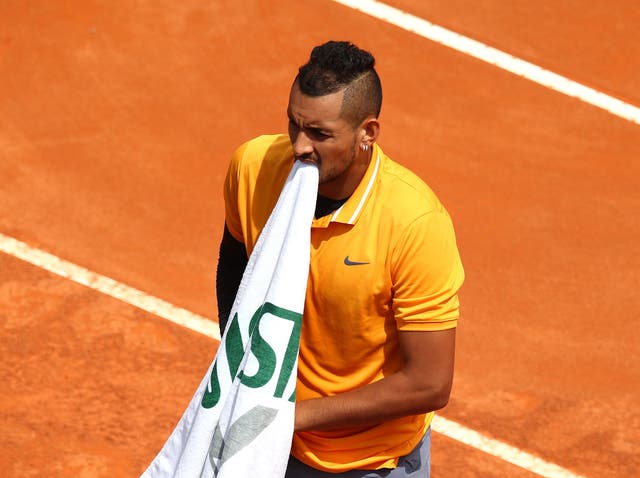 Nick Kyrgios was defaulted on Thursday afternoon