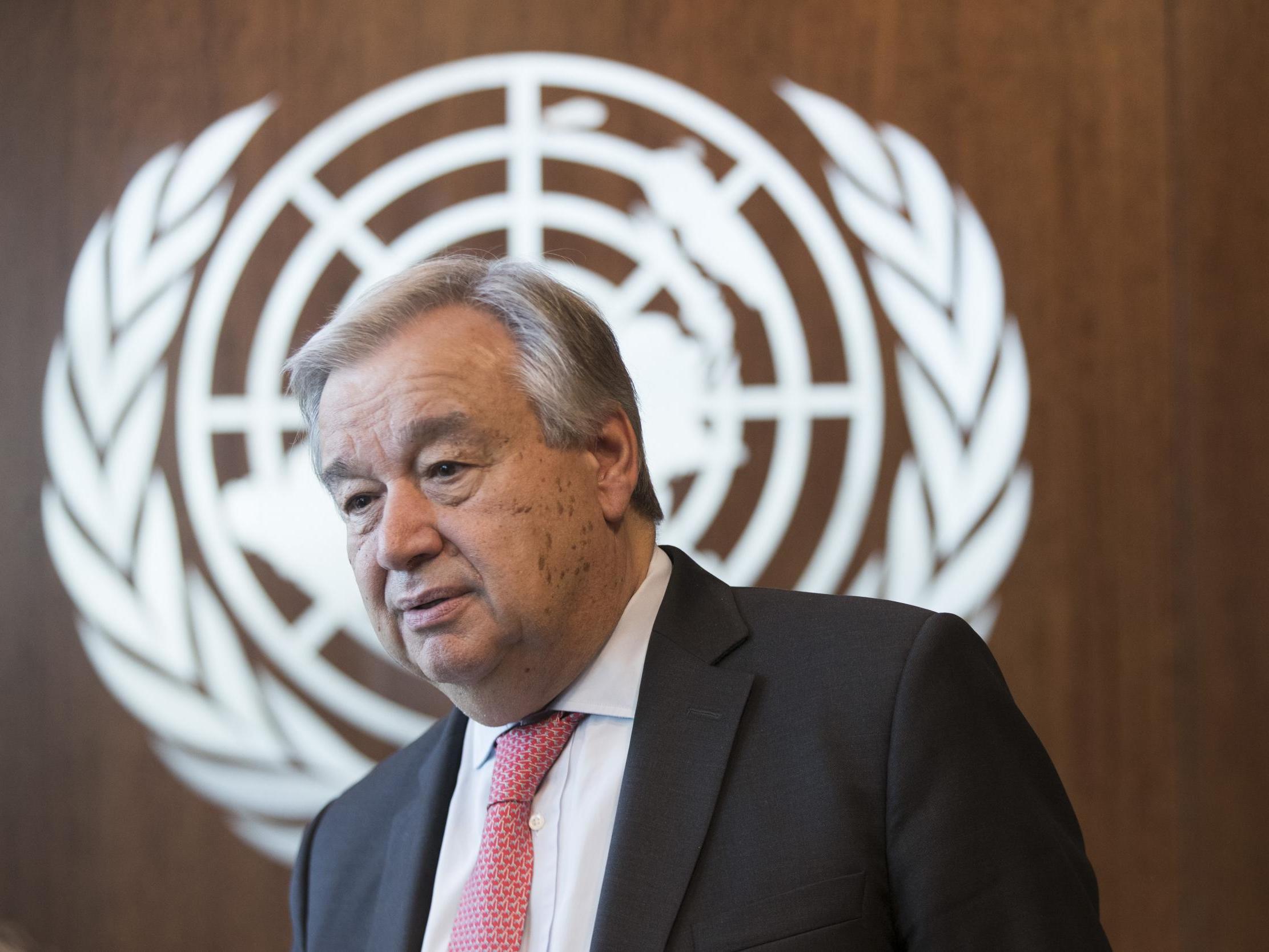 The UN secretary-general is visiting countries in the South Pacific