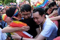 Taiwan’s LGBT+ community celebrates historic same-sex marriage ruling