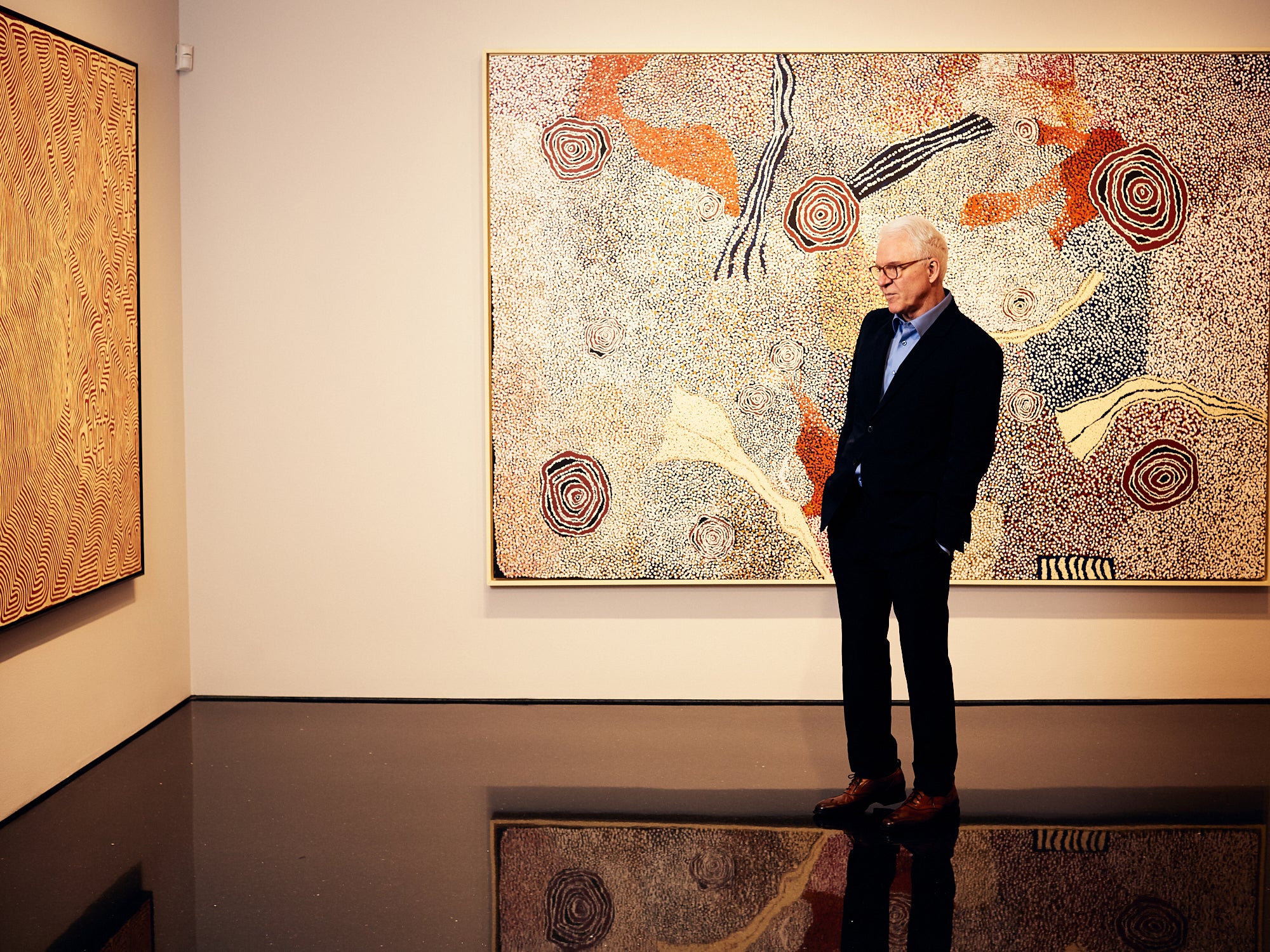 An avid art collector, Martin has bought more than two dozen Aboriginal paintings