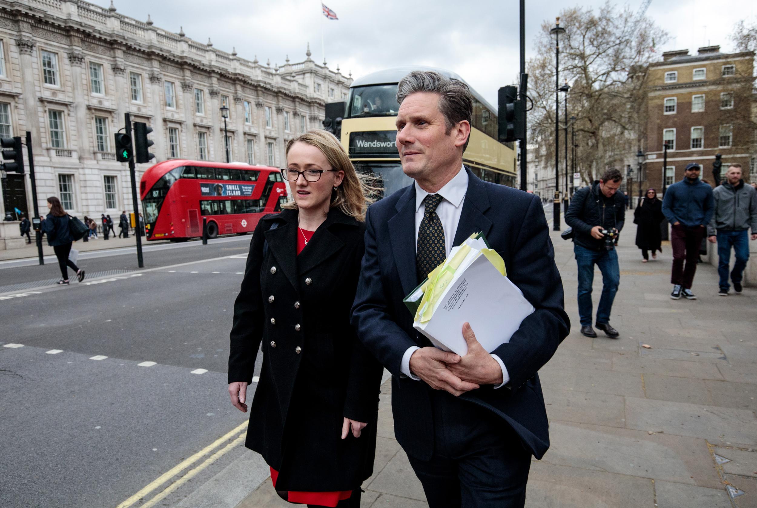 Labour’s Keir Starmer and Rebecca Long-Bailey exit cross-party Brexit talks
