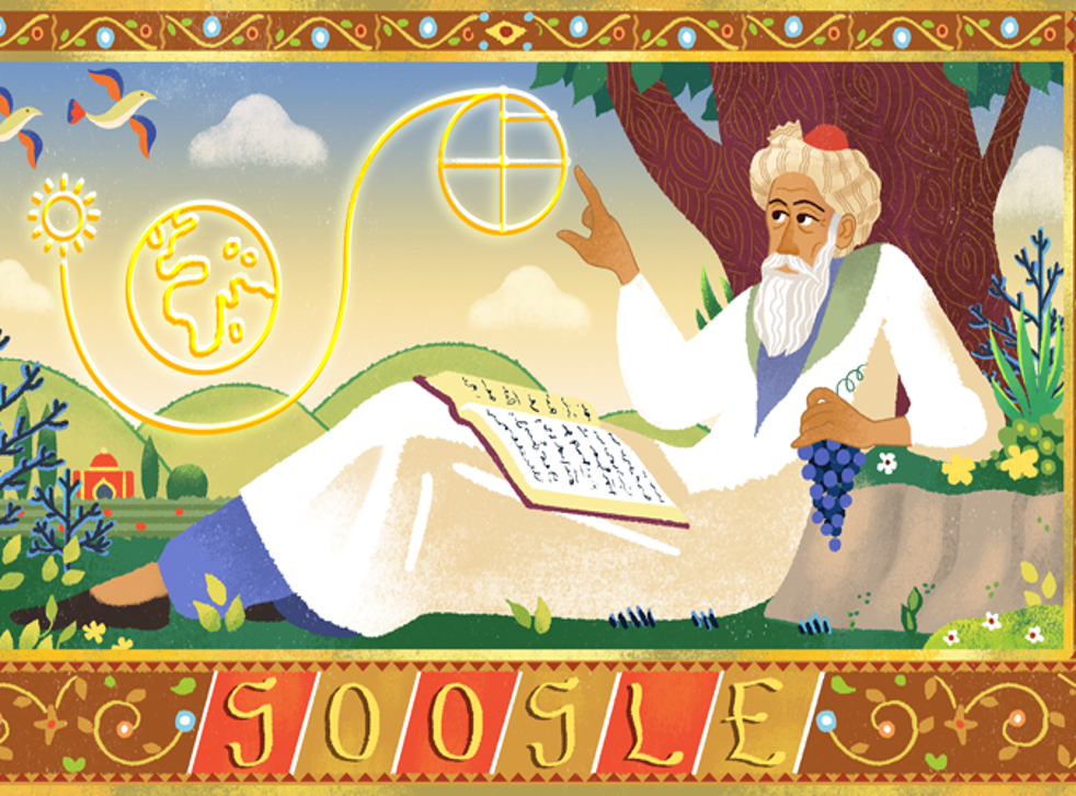 Omar Khayyam is remembered with a Google Doodle (Google)