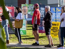 Voters go to polls in Australia with opposition party tipped to win