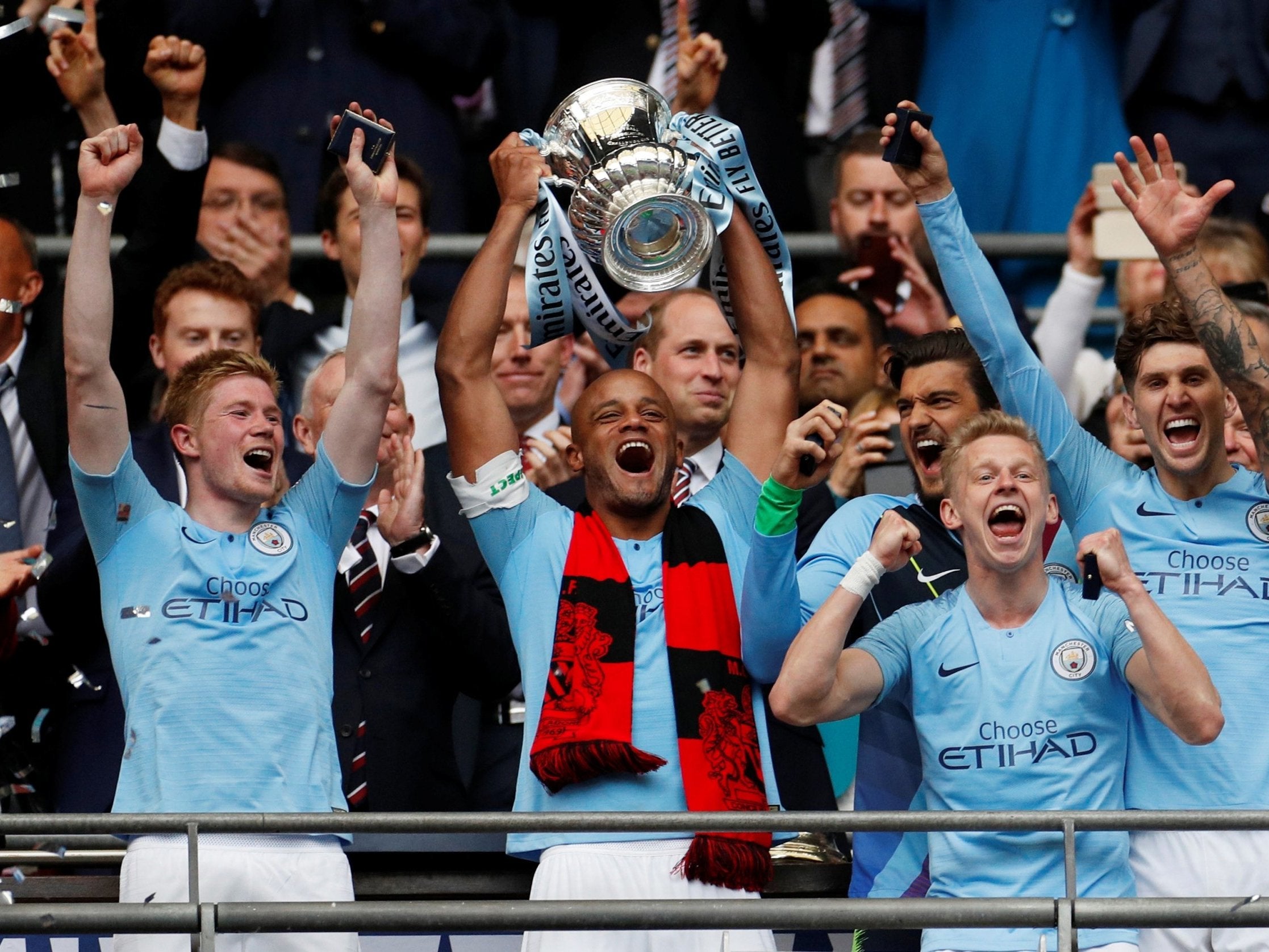 Vincent Kompany left the club following the FA Cup final