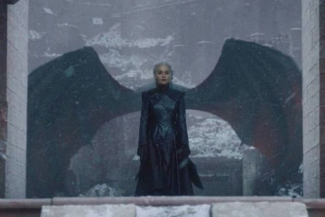 Emilia Clarke as Daenerys Targaryen on Game of Thrones