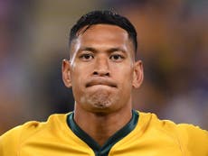 Sacked Folau decides against appeal but could take legal action