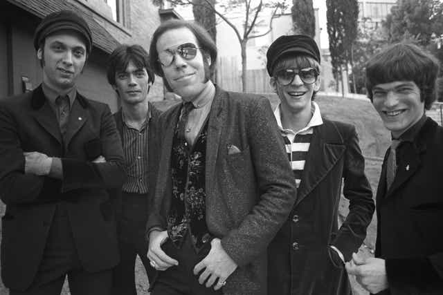 Mike Wilhelm (centre) with the Flamin’ Groovies