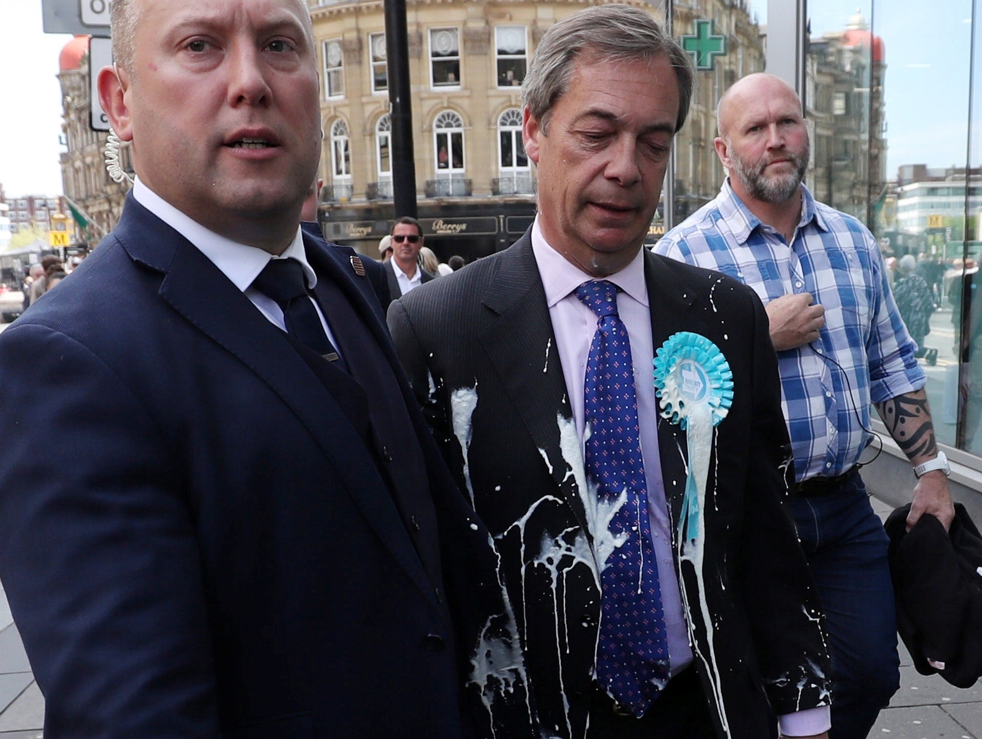 Nigel Farage milkshake attack: Man spared jail after admitting assault on Brexit Party leader