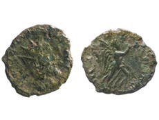 ‘Incredibly rare’ Roman coin found during roadworks