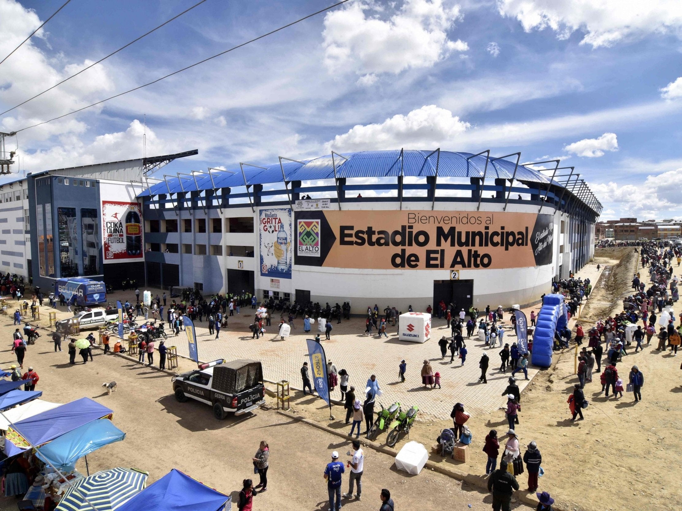 The tragedy occurred at the Estadio Municipal de El Alto