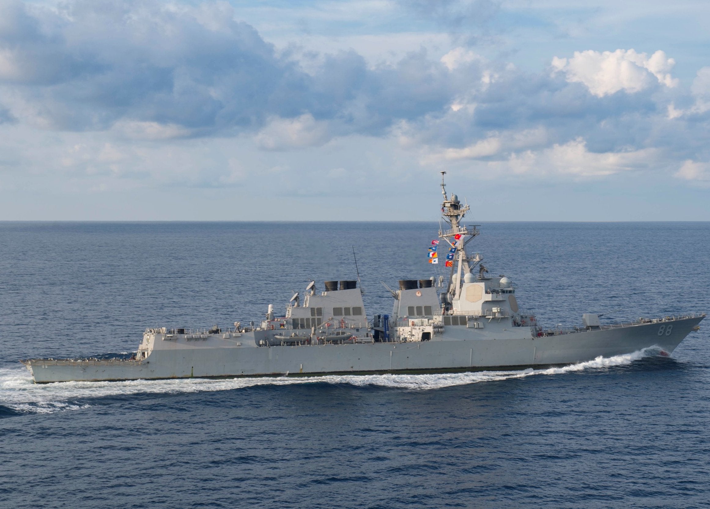 The USS Preble sailed within 12 nautical miles of Scarborough Reef