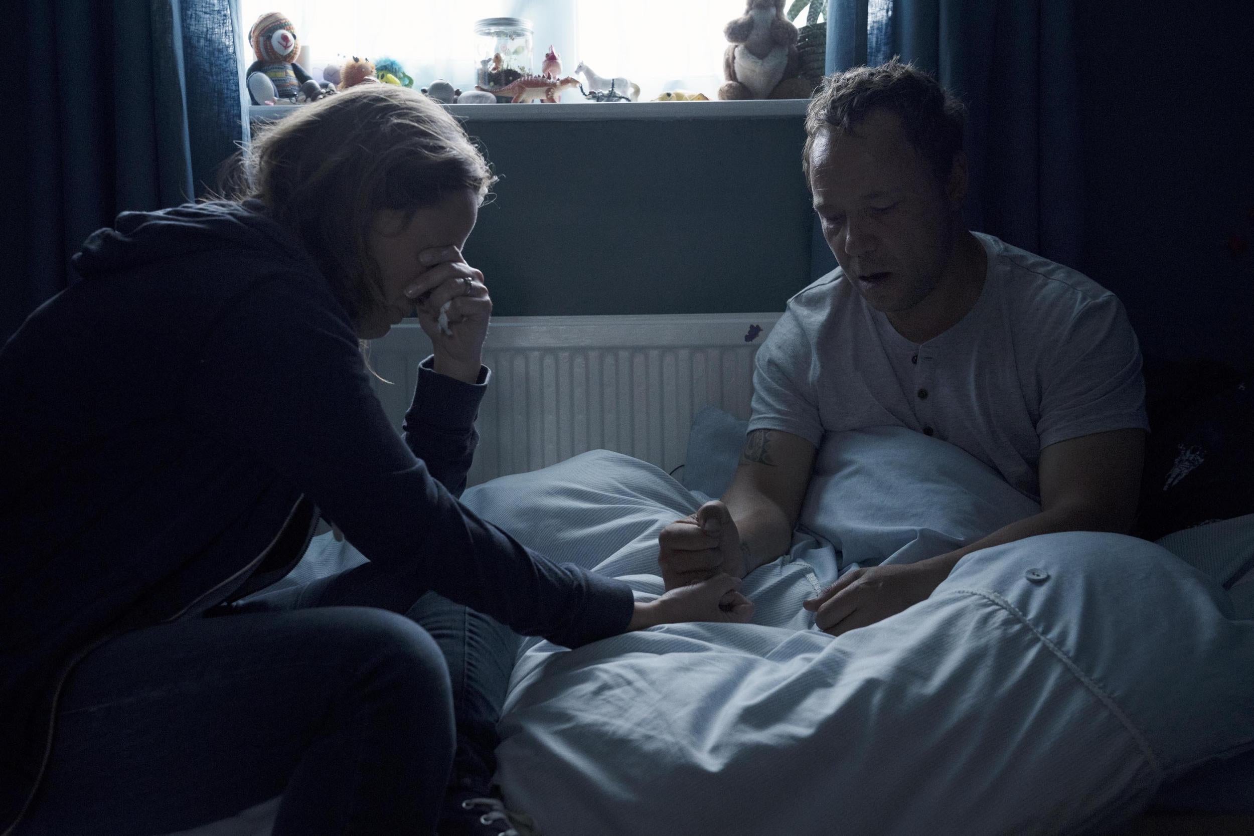 Helen Behan and Stephen Graham in the episode’s most powerful scene (Channel 4/Dean Rogers)