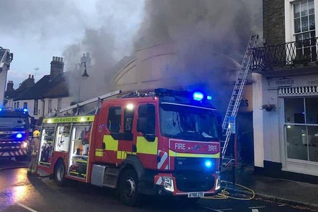 The rodent-related blaze spread to a neighbouring pub and restaurant