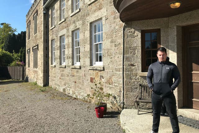 Jordan Adlard Rogers, 31, moved into the 1,536-acre National Trust Penrose Estate in Cornwall after his father died aged 62
