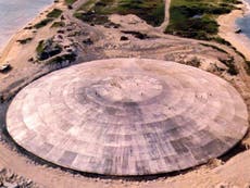 Dome covering nuclear waste in Marshall Islands beginning to crack