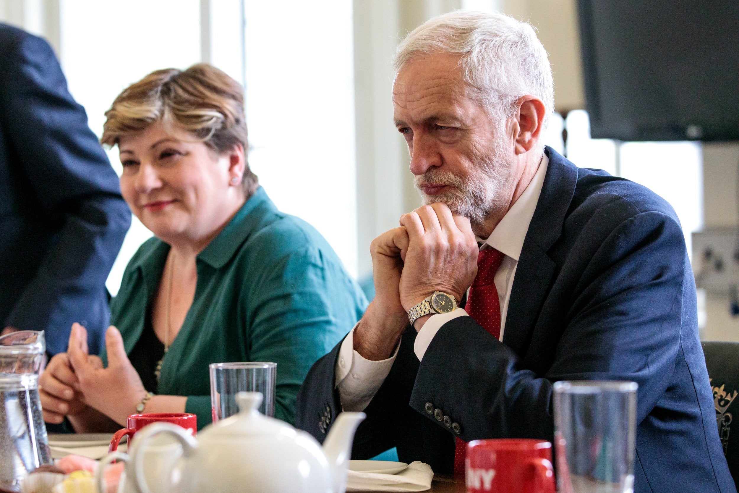 Emily Thornberry with Jeremy Corbyn