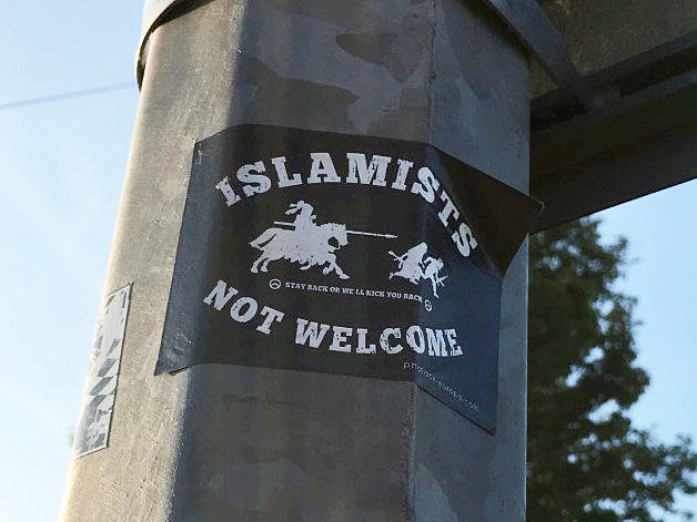 Far-right stickers appeared in an Essex town
