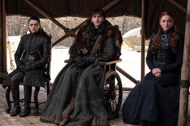 Arya, Bran and Sansa Stark in the Game of Thrones finale