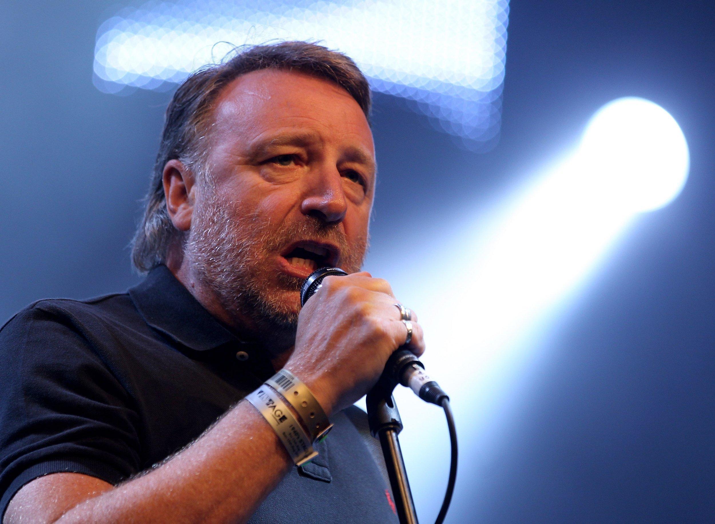 Hook on stage at Goodwood Festival in 2010 (Getty)