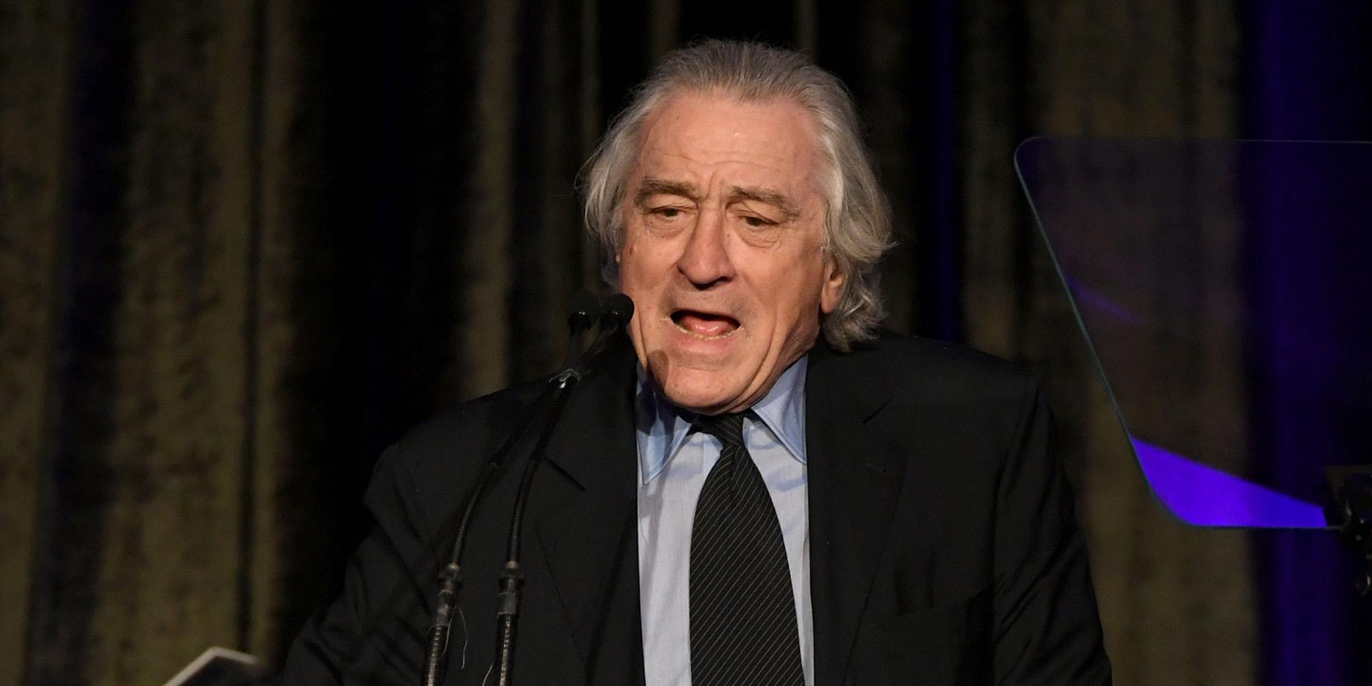 Robert De Niro speaks onstage at the American Icon Awards at the Beverly Wilshire Four Seasons Hotel on May 19, 2019 in Beverly Hills, California