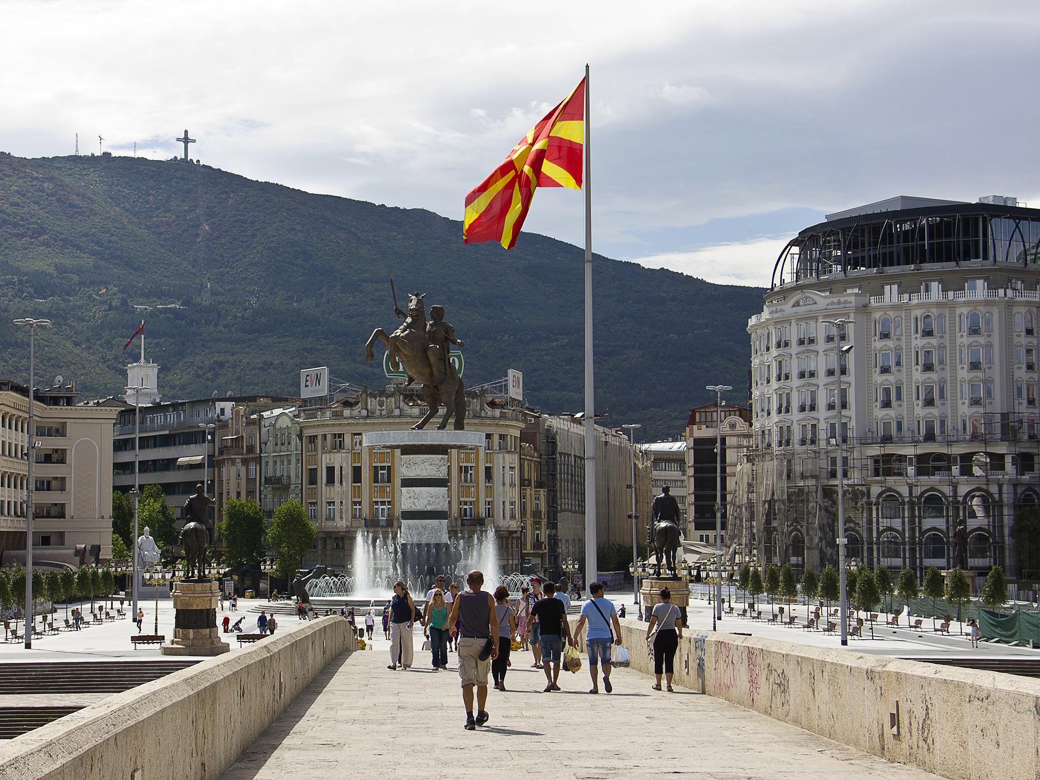 Skopje, the capital of North Macedonia