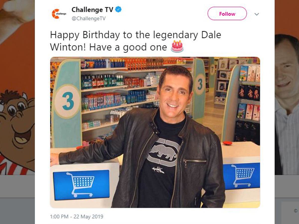 TV channel wishes Dale Winton happy birthday, more than a year after he died: 'Have a good one'