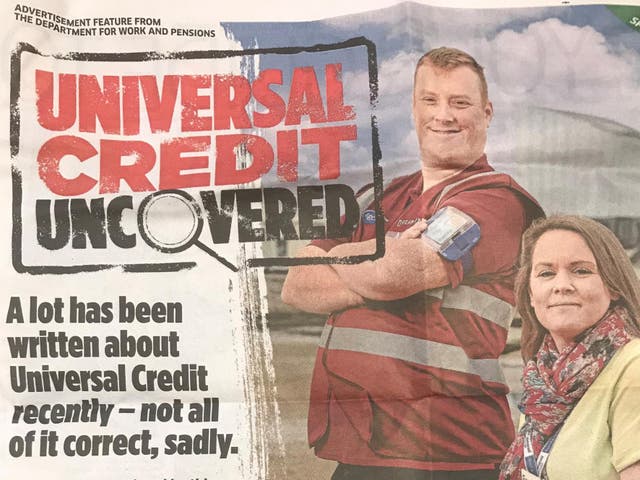 Fury As Dwp Spends £200k On Giant Advert For Universal Credit As