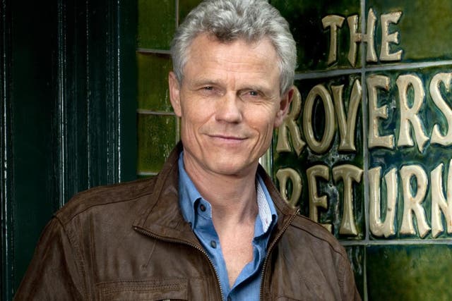 Andrew Hall is pictured as Marc Selby in Coronation Street, in 2011.