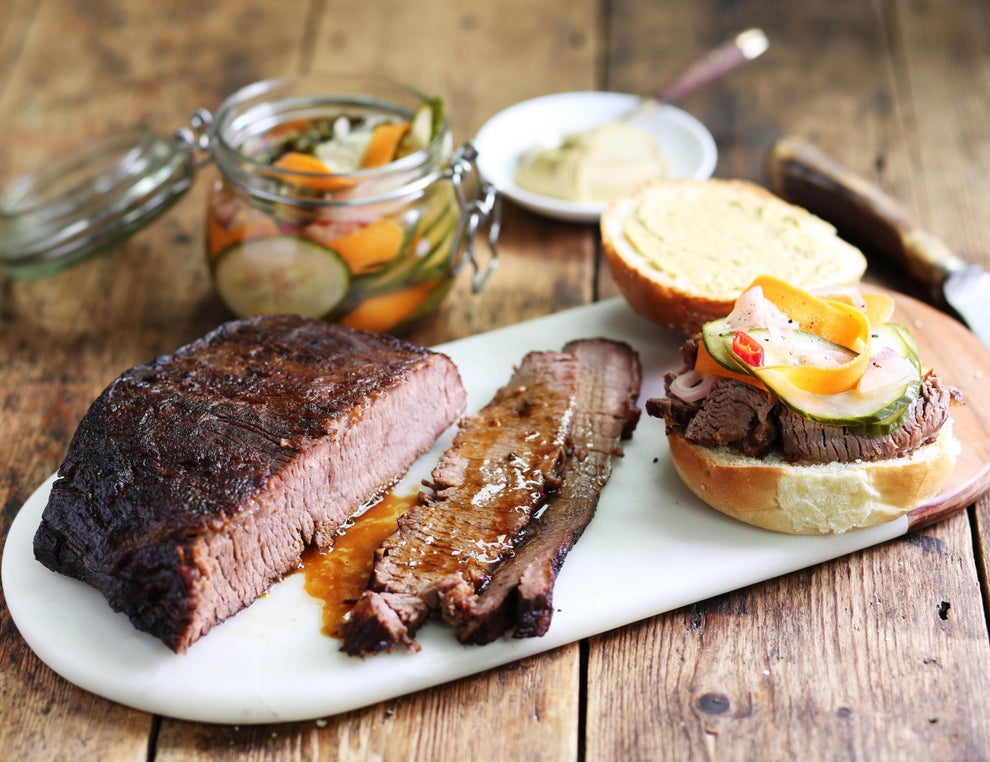 How to make organic smoked brisket with pickle buns The Independent