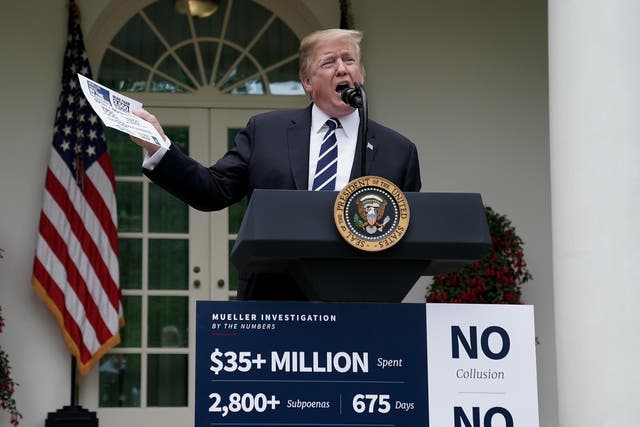 Trump was derided by television hosts over his Rose Garden speech in which he railed against impeachment and the Mueller report