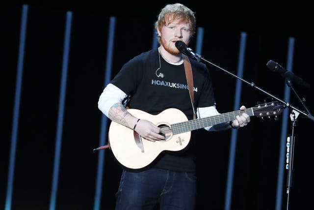 Ed Sheeran performs during the Global Citizen Festival: Mandela 100 at FNB Stadium on 2 December, 2018 in Johannesburg, South Africa.