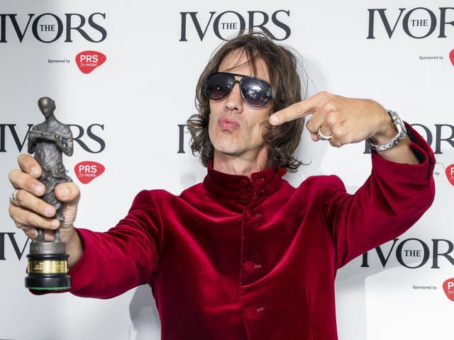 Richard Ashcroft, pictured with his Ivors award for Outstanding Contribution to British Music, will receive all royalties for his most famous song
