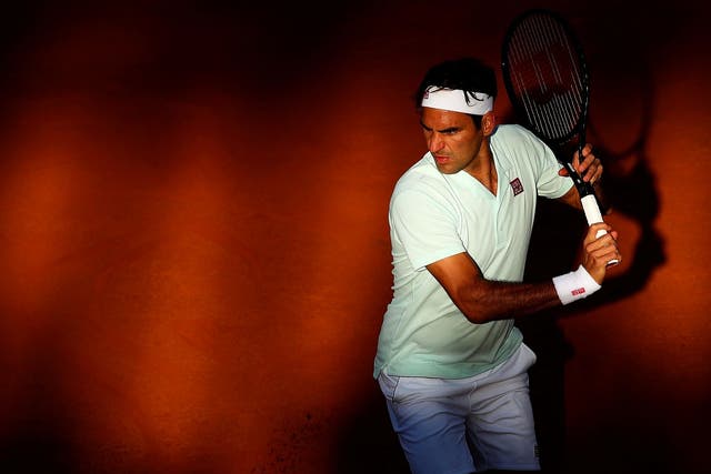 Roger Federer in action in Rome earlier this month