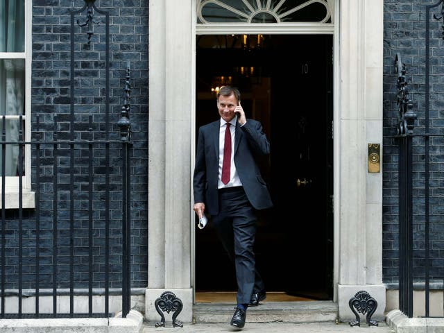 Hunt confirms his bid for Conservative leadership