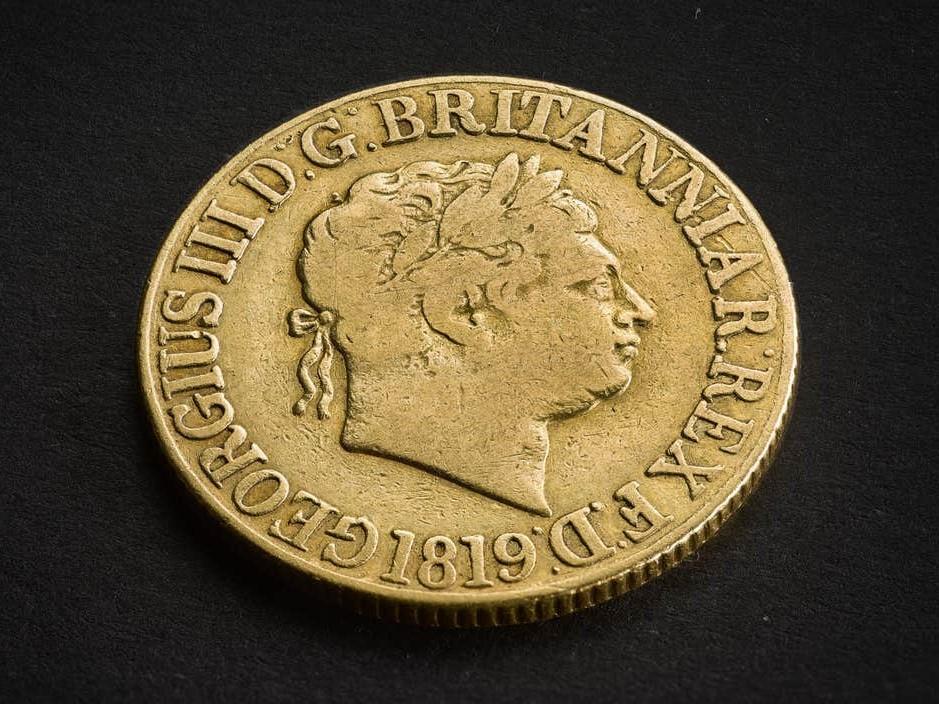 The gold sovereign valued at £100,000